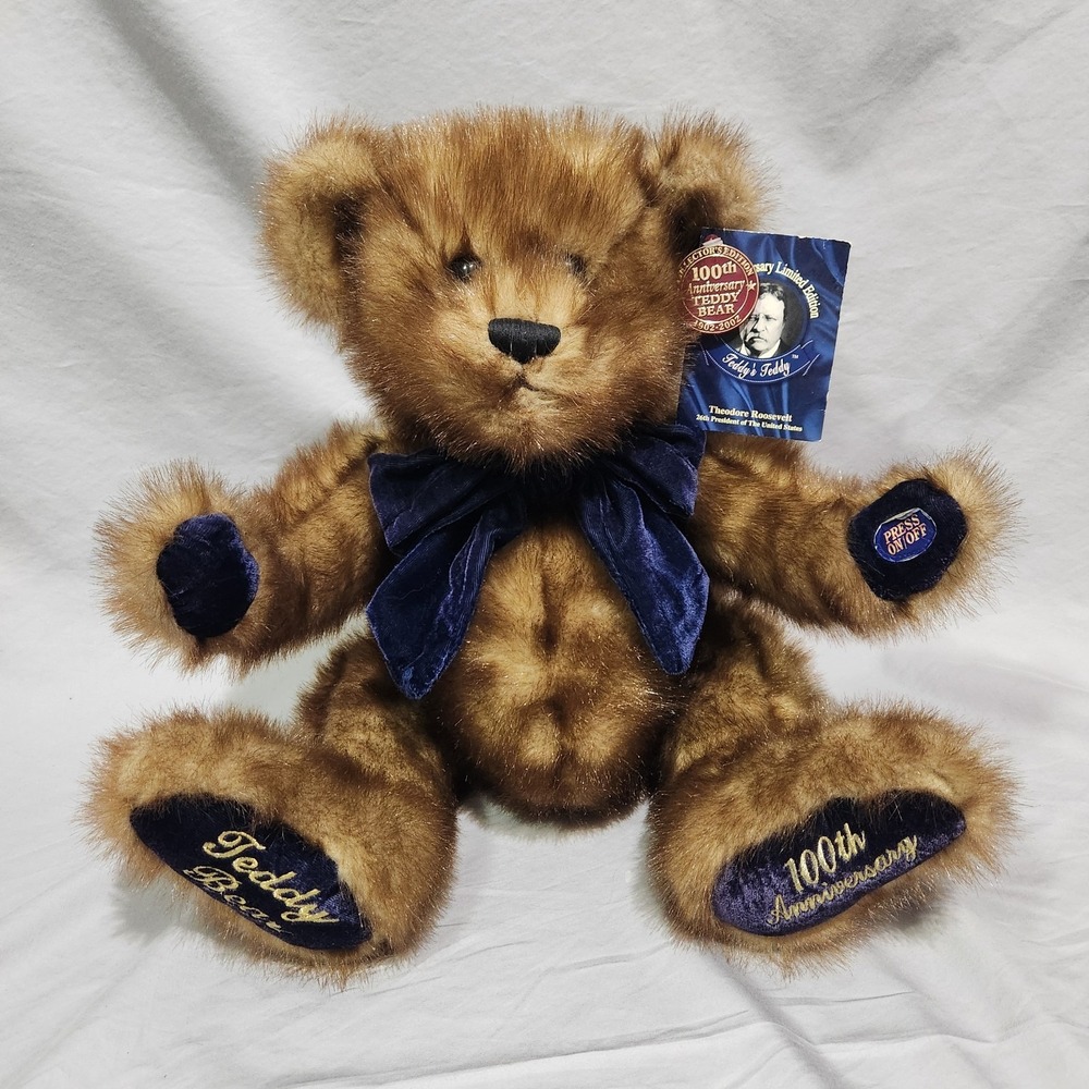 Vtg Dan Dee Theodore Roosevelt‎ Talking 100th Anniversary Teddy Bear Collector
